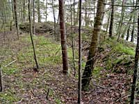 Entrenchment in the upper edge of Gobdzinas cliffs